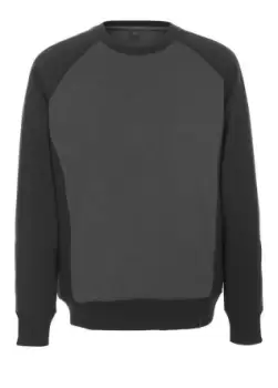 Image of Mascot Workwear 50570 Black/Grey Polyester, Cotton Unisex's Work Sweatshirt M