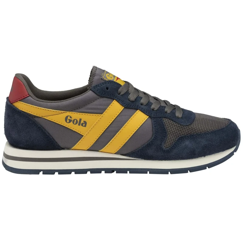 Image of Gola 'Daytona' Nylon Lace-Up Trainers Grey