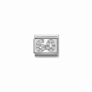 Image of Nomination 330304/24 Composable CL SYMBOLS Steel Cubic Jewellery