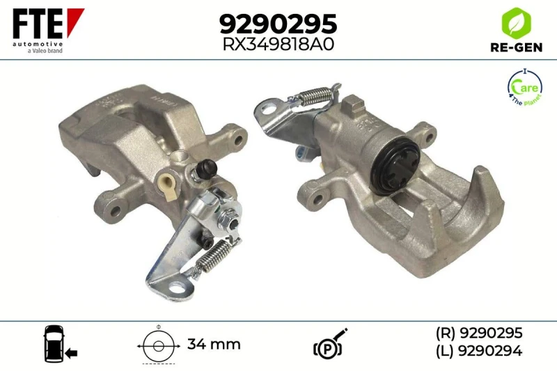 Image of Brake caliper FTE 9290295