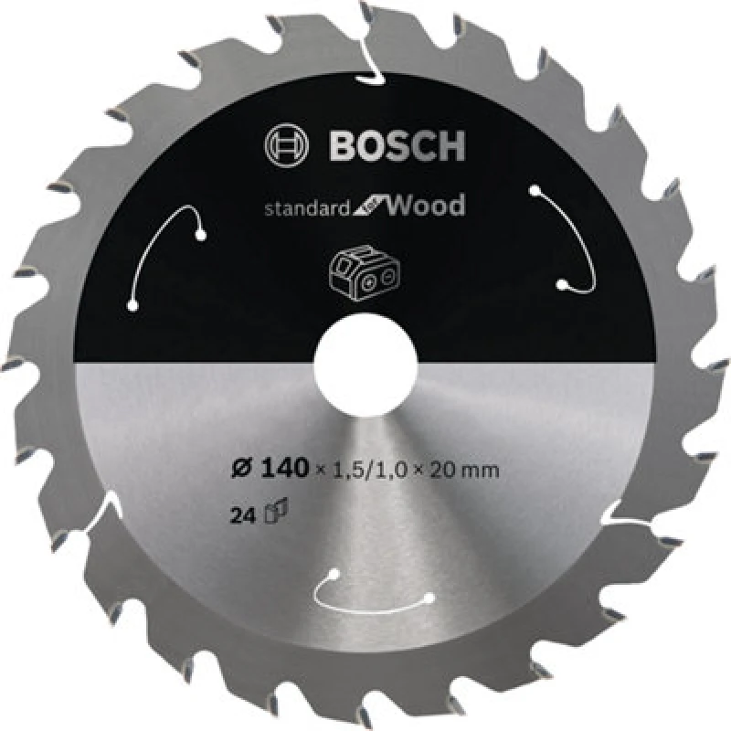 Image of Amica Bosch PRO Wood cordless Circular Saw Blade 140 x 1.5 x 20 mm T24 2608837671 2608837671