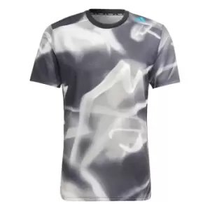 Image of adidas Designed 4 Training HEAT.RDY Allover Print HIIT Tr - Grey Three / Grey One