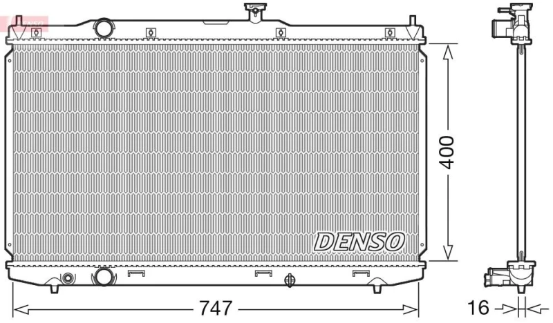 Image of DENSO Engine radiator DENSO DRM40039