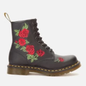 Image of Dr. Martens Womens 1460 Vonda Softy T Leather 8-Eye Boots - Black - UK 3