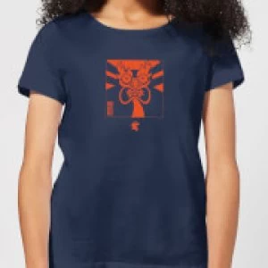 Image of Samurai Jack Aku Kanji Womens T-Shirt - Navy - L