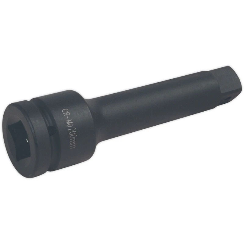 Image of Loops 200mm Steel Impact Extension Bar - 1" Sq Drive - Spring-Ball Socket Retainer Metallics