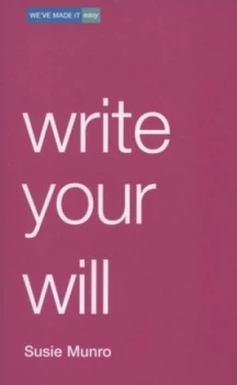 Image of Write Your Will by Susie Munro Book