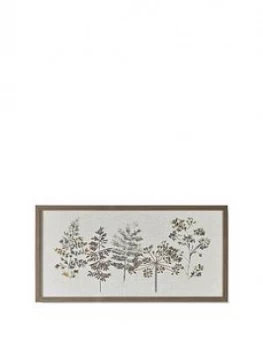 Image of Graham & Brown Set Of 2 Autumn Falls Framed Canvas With Stitched Embellishment
