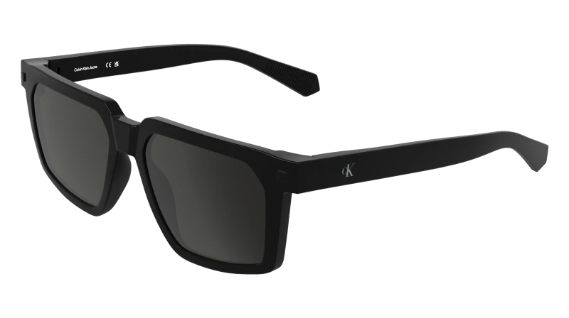 Image of Calvin Klein CKJ25621S 001 Man Sunglasses Bio-injected Black Grey Squared Normal Black Sunglasses Man Bio-injected