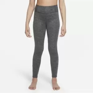 Nike Yoga Dri-FIT Big Kids (Girls') Leggings - Grey