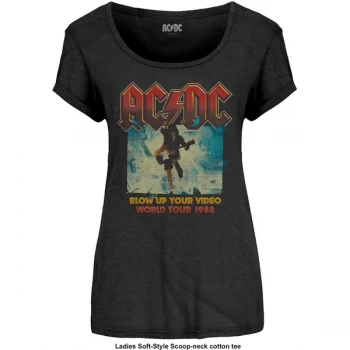 Image of AC/DC - Blow Up Your Video Ladies Large T-Shirt - Black