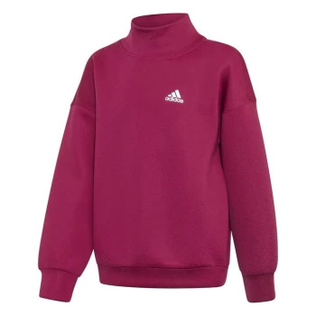 Image of adidas Girls Warm A.R. Sweat Track Top Hoodie - Purple