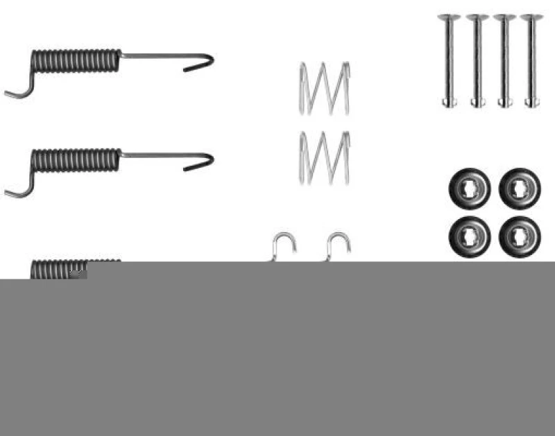 Image of Brake shoe fitting kit TEXTAR 97048400