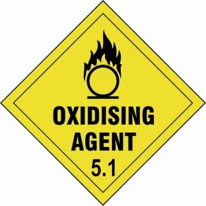 image of Scan Oxidising Agent 5.1 Sign 100mm 100mm Standard