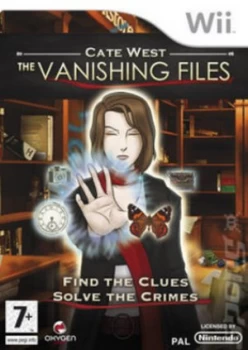 Image of Cate West The Vanishing Files Nintendo Wii Game