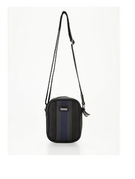 Image of Ted Baker Webbing Mini Flight Bag - Black, Men