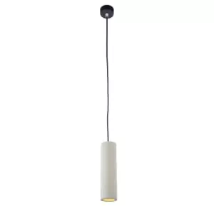 Image of Ceiling Pendant Light Grey Concrete & Matt Black 7W LED GU10 Dimmable