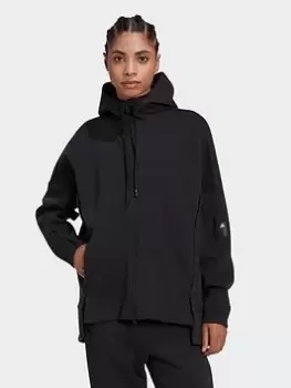 Image of adidas Mission Victory Loose Fit Full-zip Hoodie, Black Size M Women