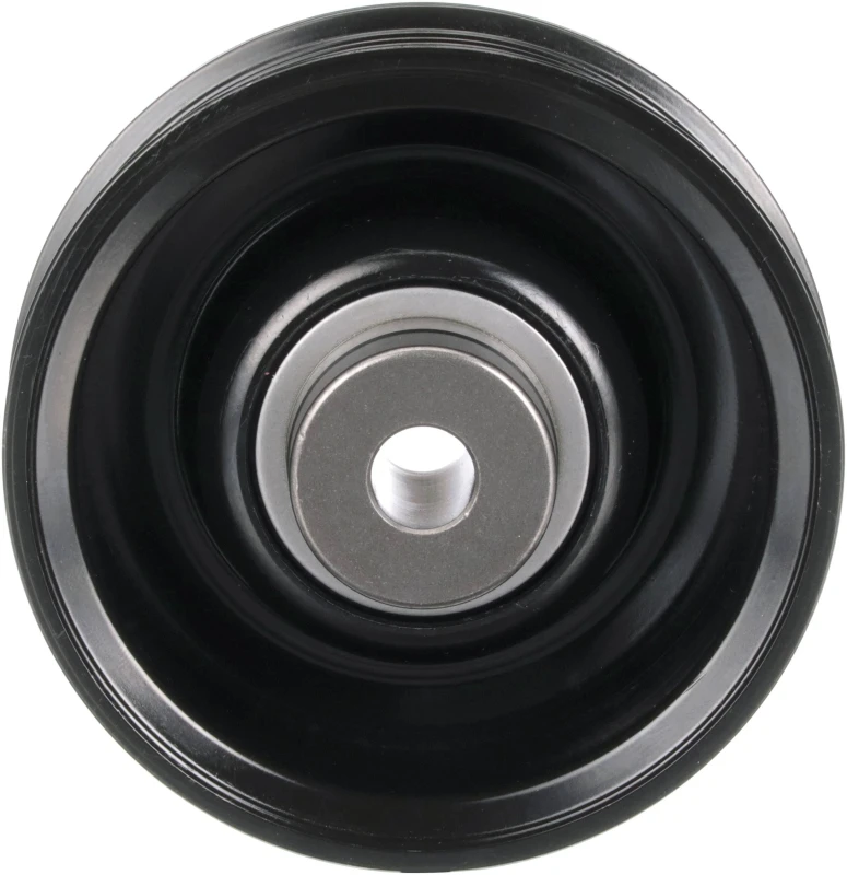 Image of GATES T36448 Idler Pulley Micro-V UNIQUE FIT, with grooves Metal Deflection/Guide Pulley,v-ribbed belt (312)