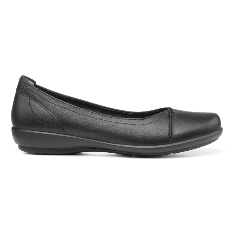 Image of Hotter Womens 'Robyn II' Ballet Pumps in Black Size: 7 Black Female 7