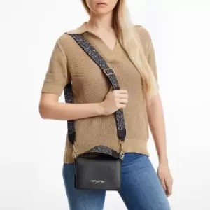 Image of Crossbody Flap Bag with Wide Straps