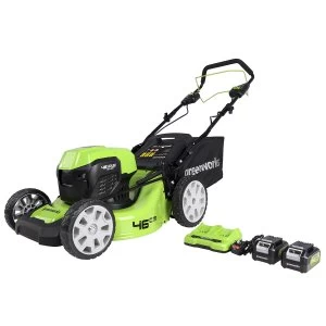 Image of Greenworks GD24X2LM46SP 460mm 48V Cordless Brushless Self Propelled Rotary Lawnmower