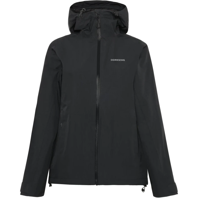 Image of Womens hooded jacket Didriksons Trinya Noir Female 38