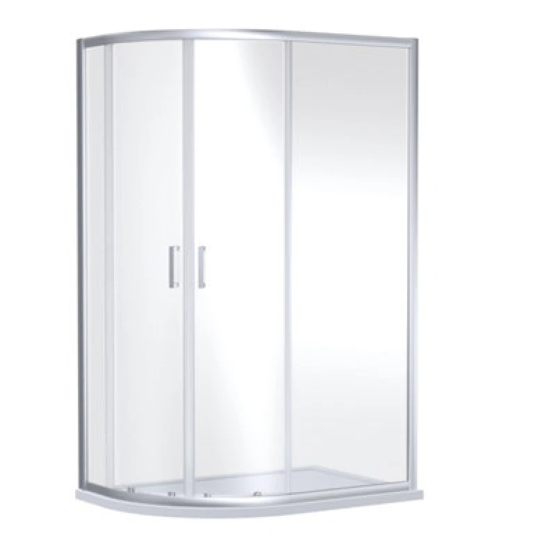 Image of nuie Rene 190x80x80cm Quandrant Shower Enclosure - Chrome, Silver SMQU769-E6