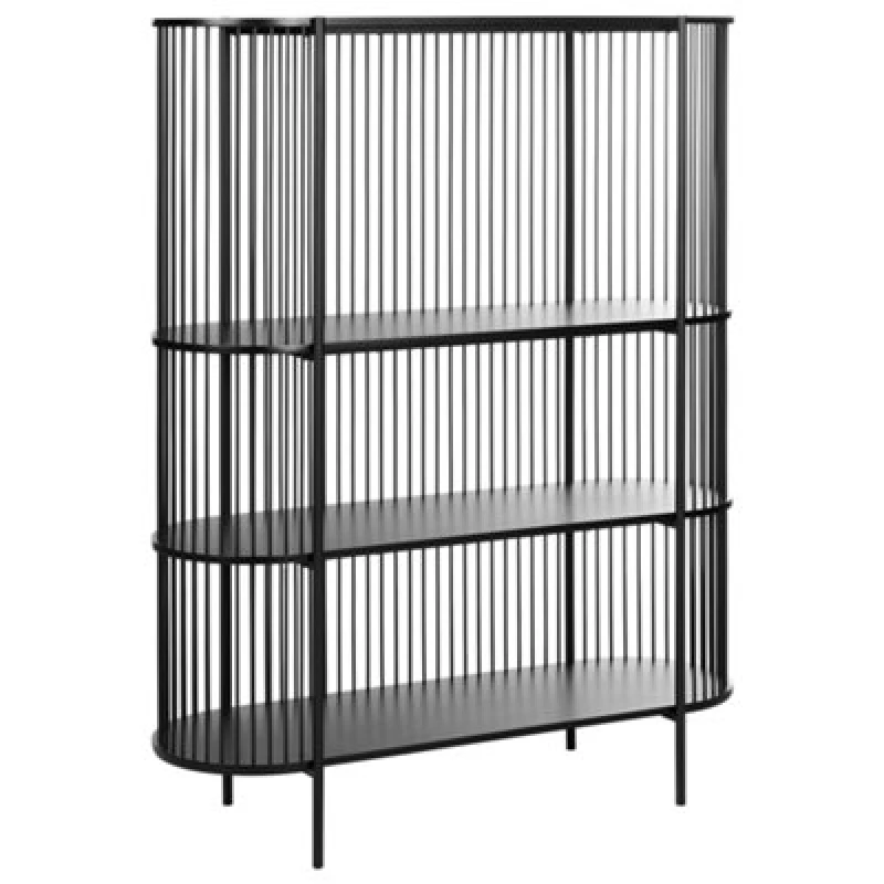 Image of Beliani 3 Tier Shelving Unit Birson 151cm Black