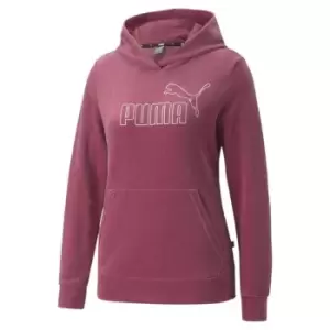 image of Puma Velour OTH Hoodie Womens - Pink