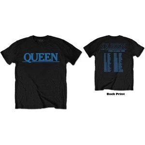 Image of Queen - The Game Tour Mens XXX-Large T-Shirt - Black