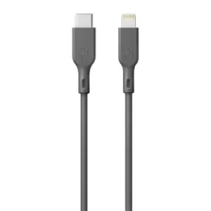 image of GP Batteries CL1P USB cable 1m USB C Lightning Grey