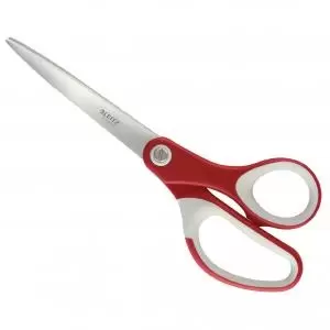 image of Leitz Titanium Quality Scissors 205 mm. In blister pack. Red 54176025