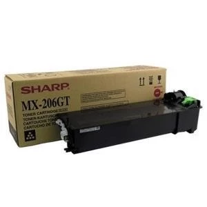 image of Original Sharp MX-206GT Black Laser Toner Ink Cartridge