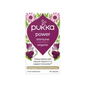 image of Pukka Herbs Power Immune organic 60 capsule