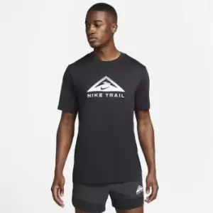 Image of Nike Dri-FIT Trail Running T-Shirt Mens - Black