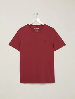 Image of FatFace Lulworth T-Shirt, Burgundy, Size XL, Men