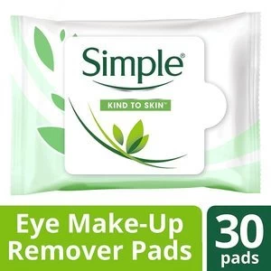 image of Simple Kind To Eyes Eye Make-Up Remover Pads 30s