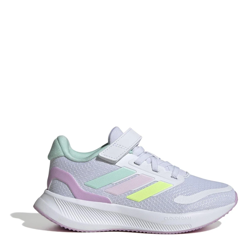 Image of adidas Runfalcon 5 Shoes Childrens White/Multi female C10 (28)