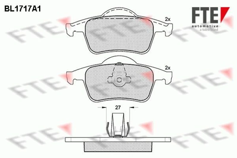 Image of Brake pad set FTE 9010317