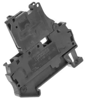 image of Phoenix Contact Black ST 4-HESI (5X20) Fused DIN Rail Terminal, 28 10 AWG, 500 V