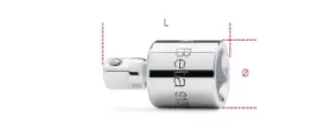 Image of Beta Tools 910/15 3/8" Female x 1/4" Male Drive Socket Adaptor 009100810
