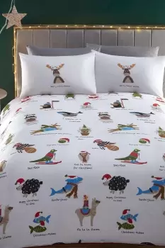 image of Santa Paws Duvet Cover Set