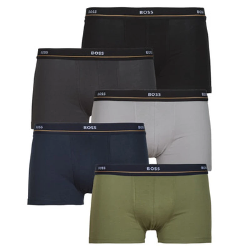 Image of BOSS Trunk 5P Essential mens Boxer shorts in Multicolour