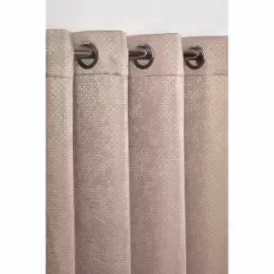 Image of Emma Barclay Ambiance Eyelet Curtains 46 X 72" Taupe