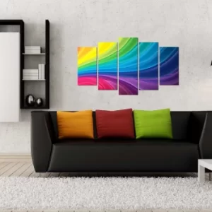 Image of 5MX-12 Multicolor Decorative MDF Painting (5 Pieces)