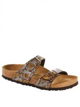 image of Birkenstock Sydney Flat Sandal - Brown, Size 3, Women