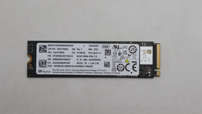 Image of Lenovo 256G M.2 2280 PCIe 4.0 x4 SSD