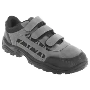 Image of Dek Mens Ascend Triple Touch Fastening Trek Hiking Trail Shoes (8 UK) (Grey/Black)