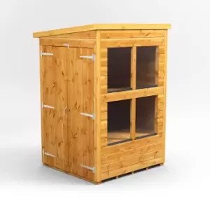 Image of 4X4 Power Pent Potting Shed With Double Doors